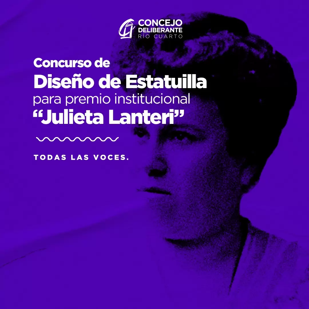 CONCURSO PARA EL DISEÑO DE LA ESTATUILLA DEL “PREMIO JULIETA LANTERI”